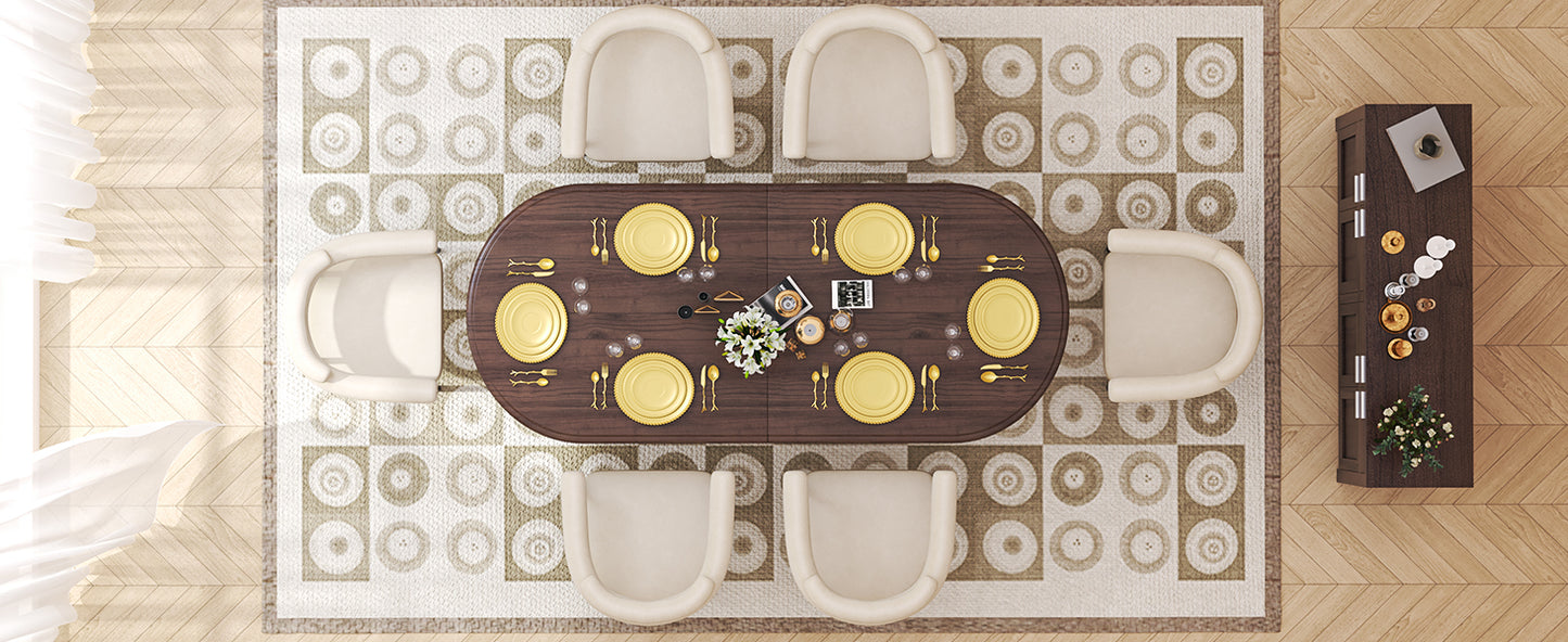 NUEVO Silla de Comedor Tapizadas Silla de Cocina con Respaldo Abierto y Brazos CAMILA Beige
