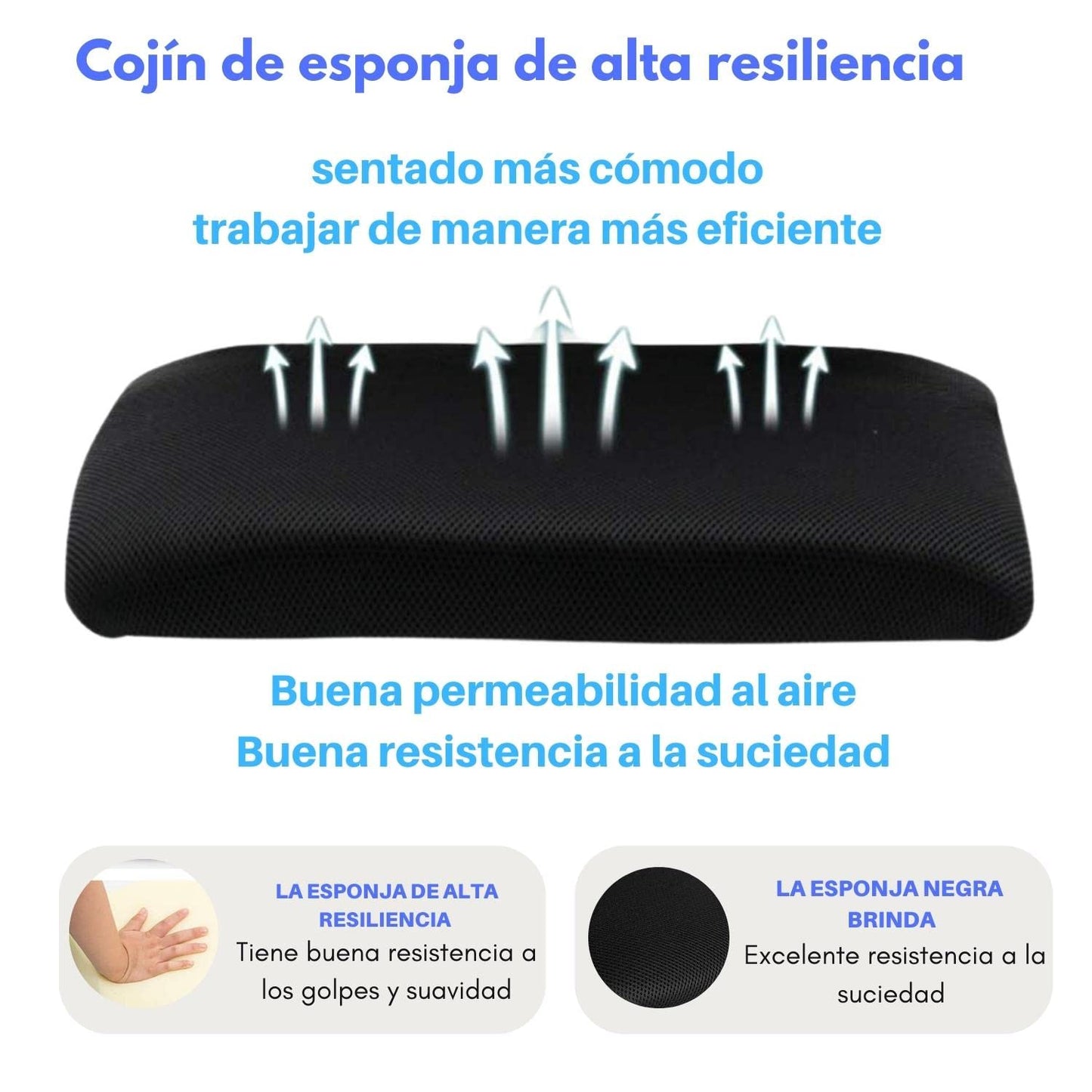 Silla Escritorio Carnation Negra Con Tapizado De Mesh