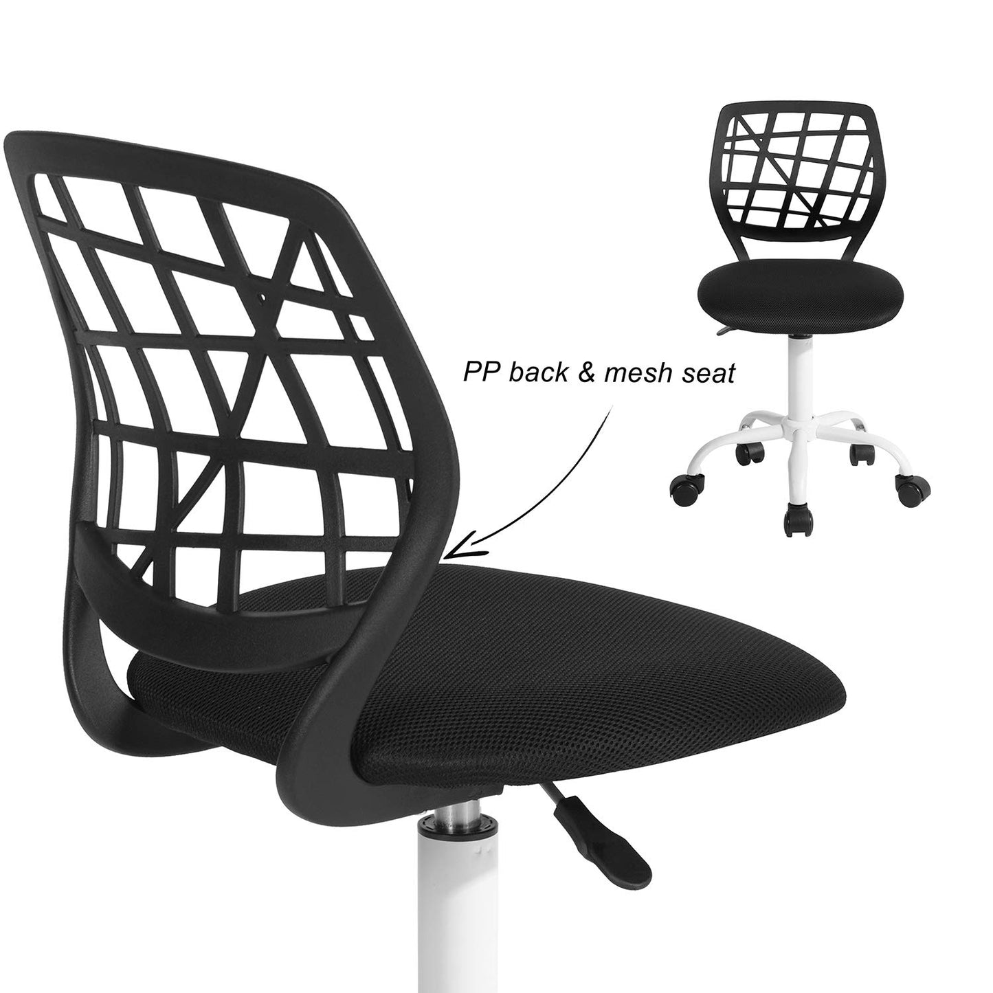 Silla Escritorio Carnation Negra Con Tapizado De Mesh