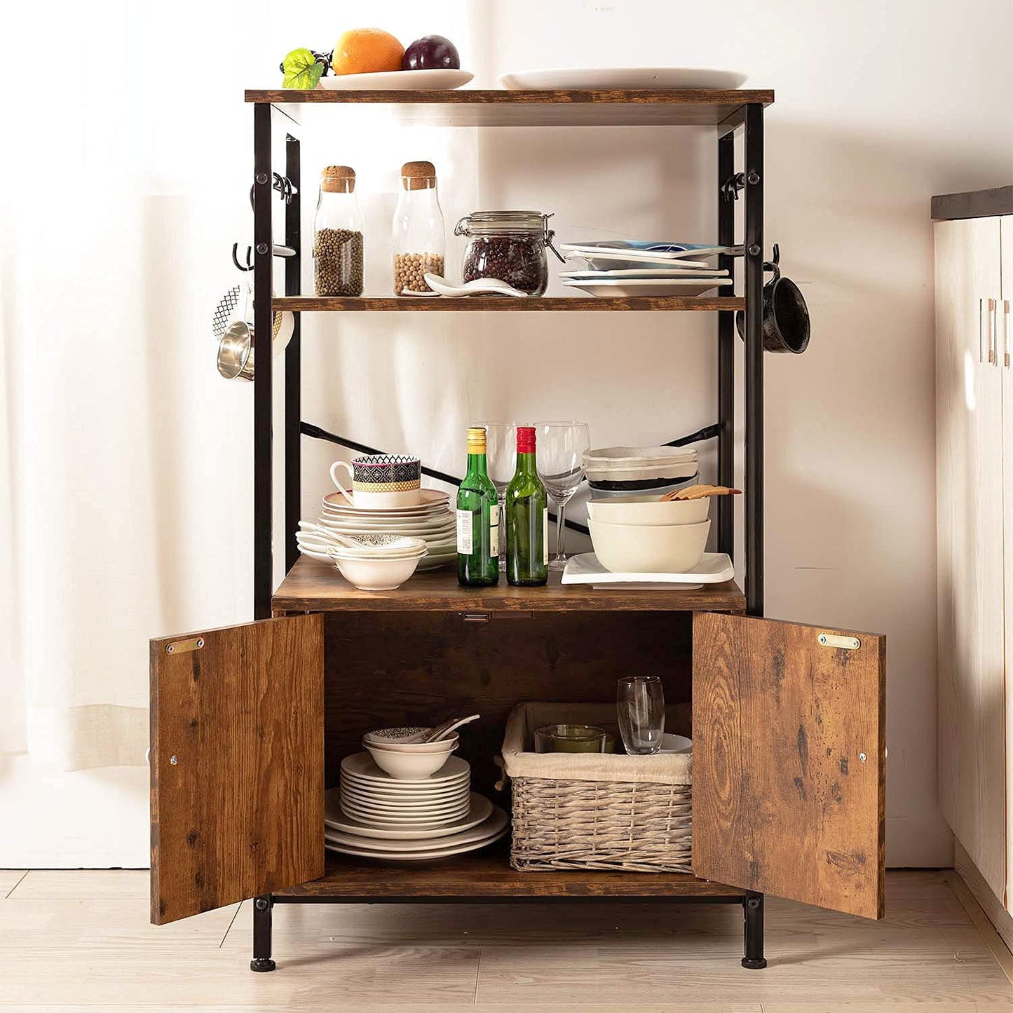 100CM Gabinete de almacenamiento con 3 niveles Kianga