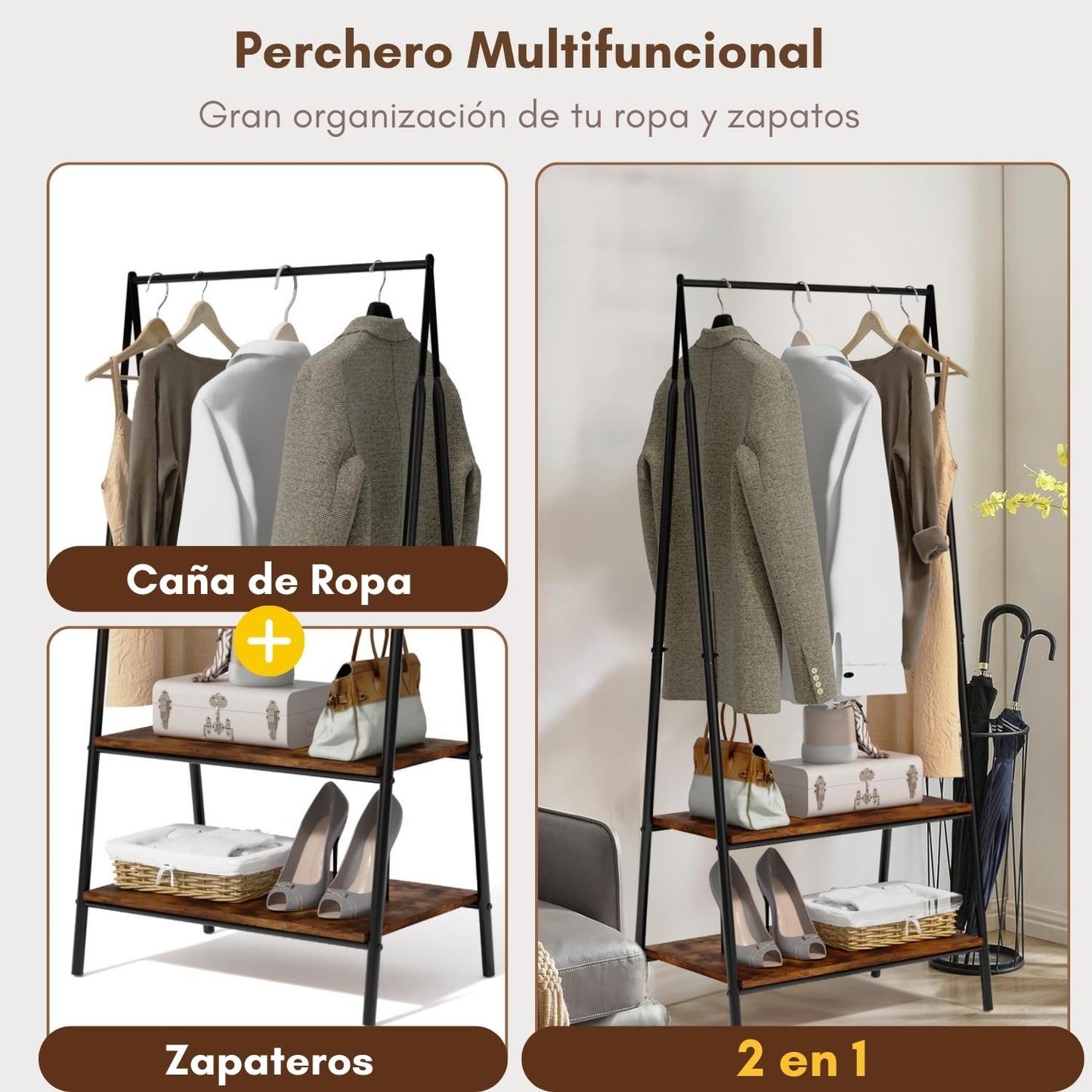 NUEVO Perchero con Zapatos Perchero para Colgar Meile