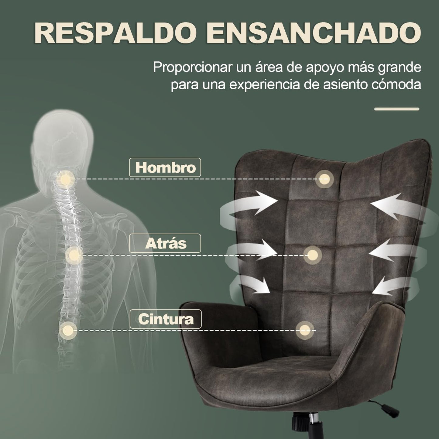 Silla Sillon Individual con Brazo Moderno Silla para Comedor Sala Oficina Negro IRIS