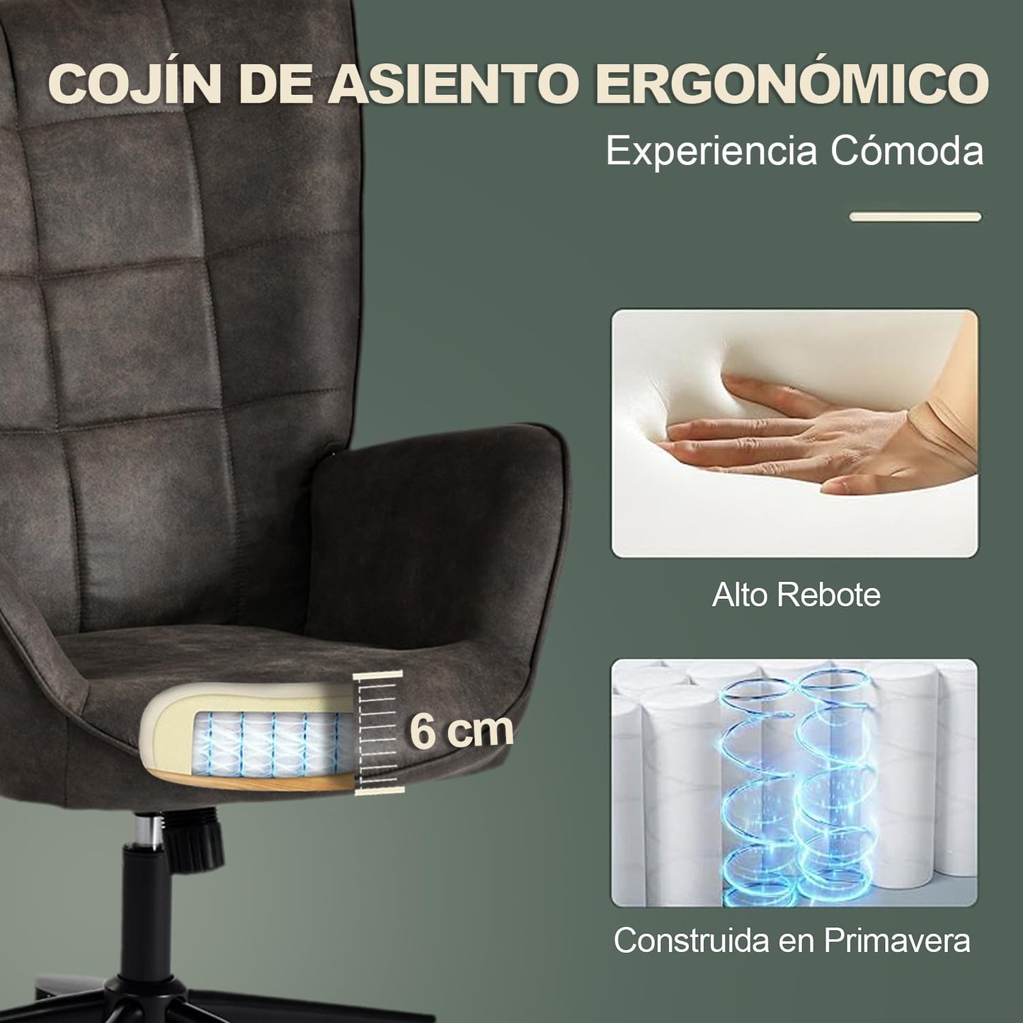 Silla Sillon Individual con Brazo Moderno Silla para Comedor Sala Oficina Negro IRIS