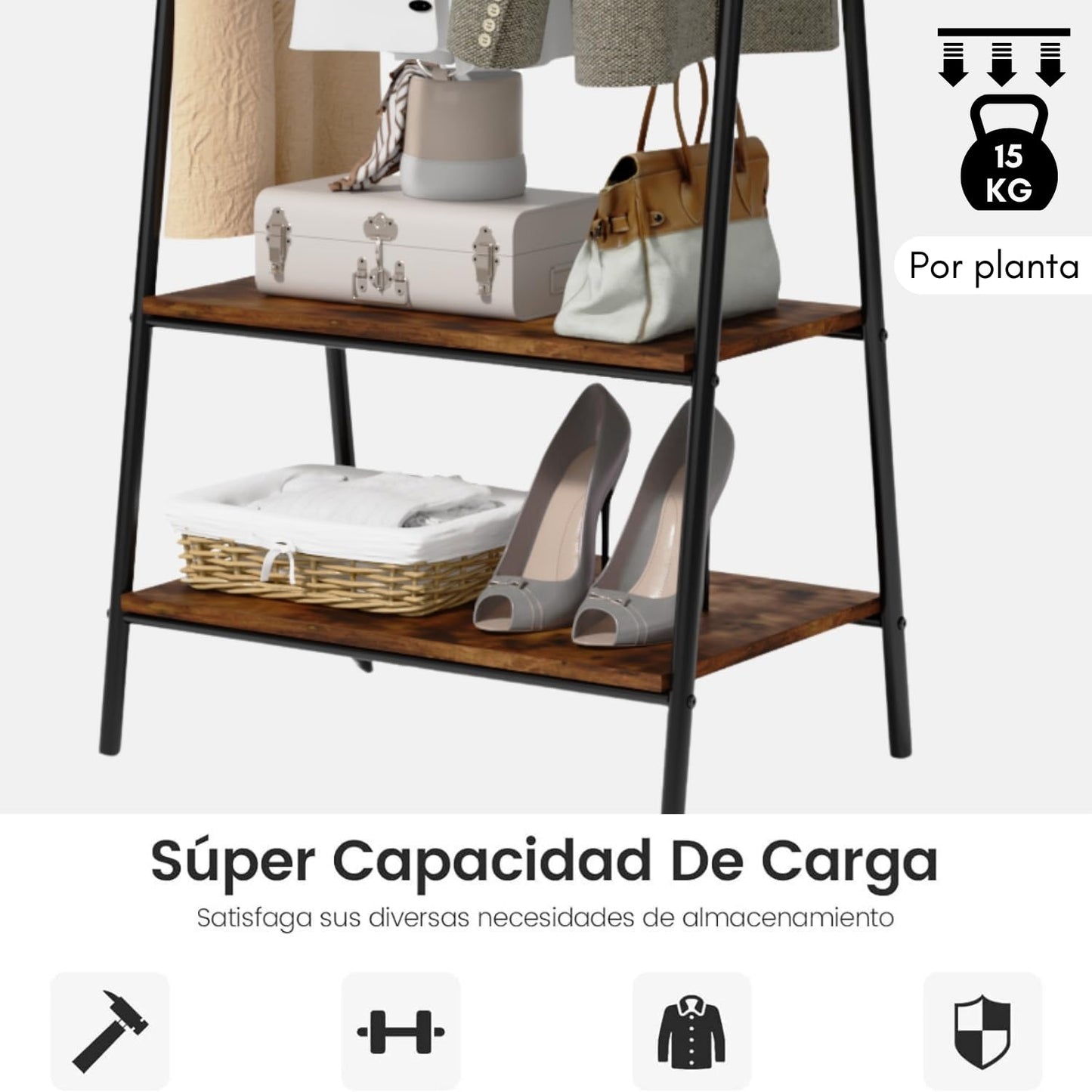NUEVO Perchero con Zapatos Perchero para Colgar Meile