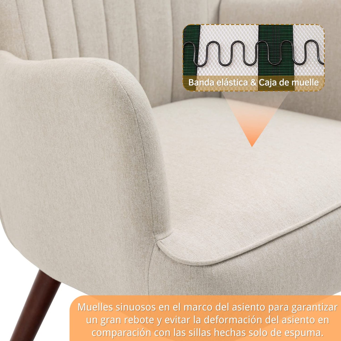 NUEVO Sillón Terciopelo Moderna Sofá Individual