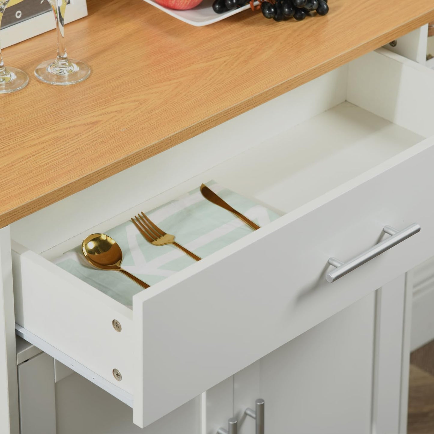 NUEVO Isla de Cocina Madera Carrito con Closet de Almacenamiento RANGER
