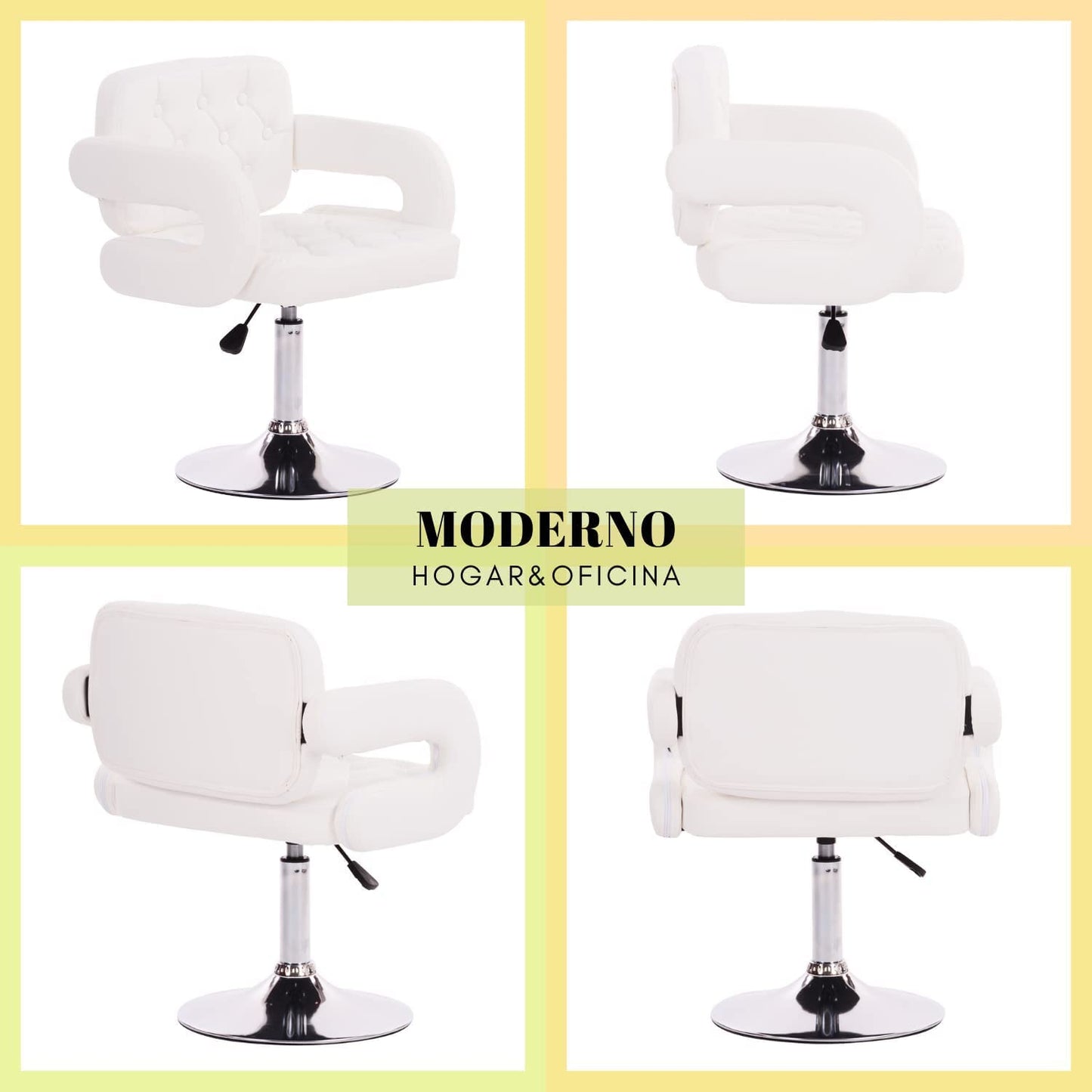 Silla de Tocador Contemporánea de Altura Ajustable 360 Rotation Akigae
