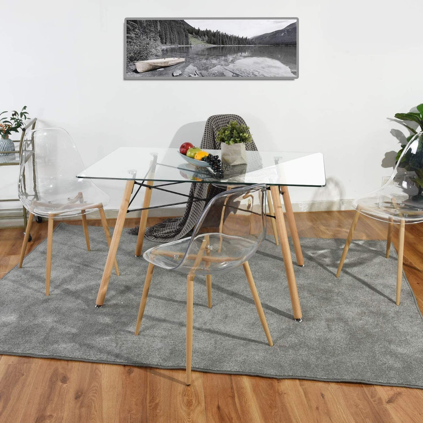 GOMYHOME - Tiene los muebles que deseas, date el hogar que te mereces. Mesa de Comedor Rectangular Cristal Zappa