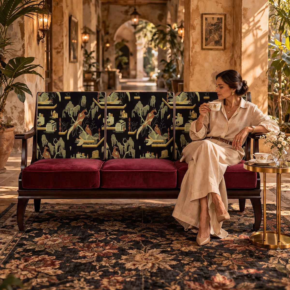 Cyber Old fashioned Sofa, Sillon & Sillas Liliana
