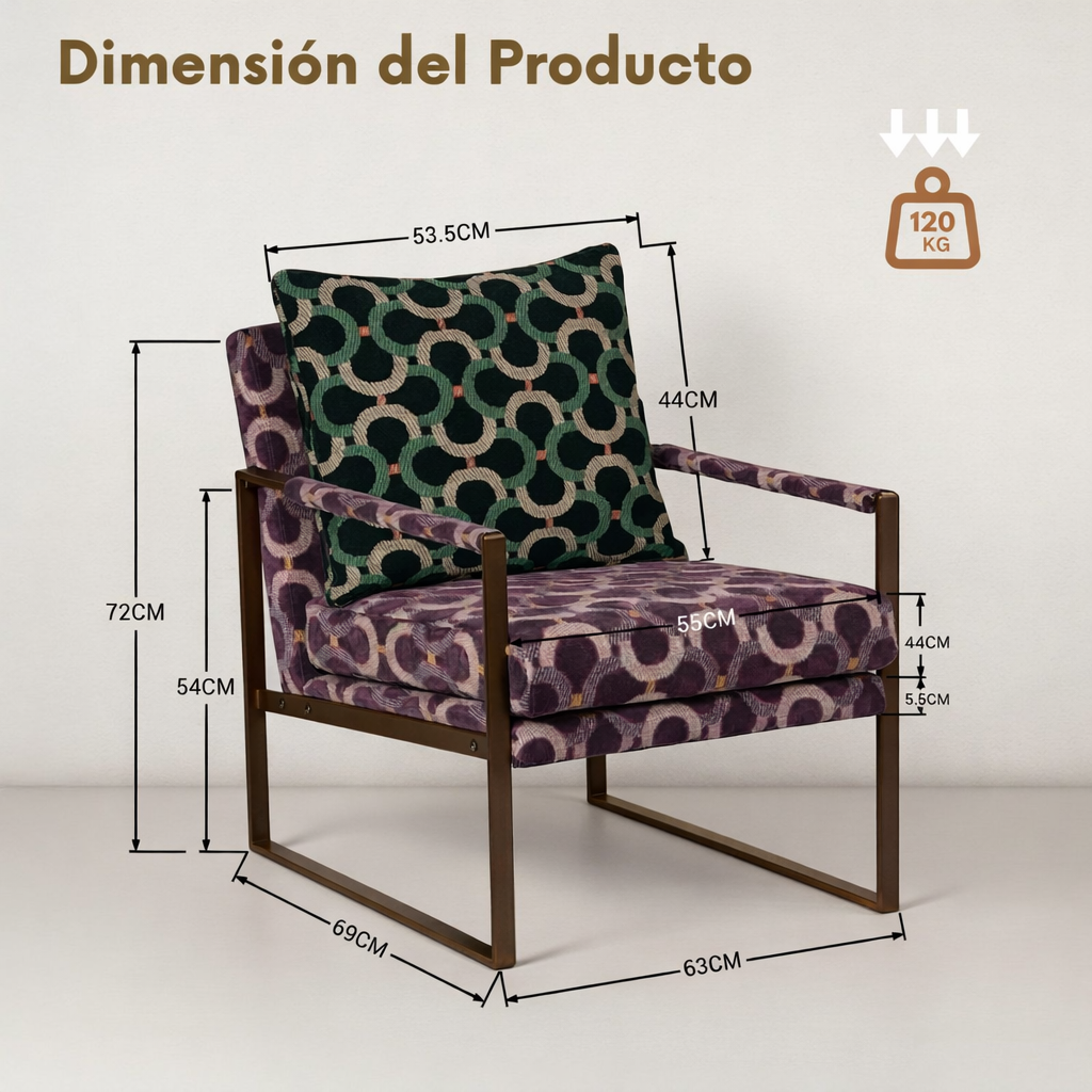Cyber Sillon Individual Silla Varlea Violet