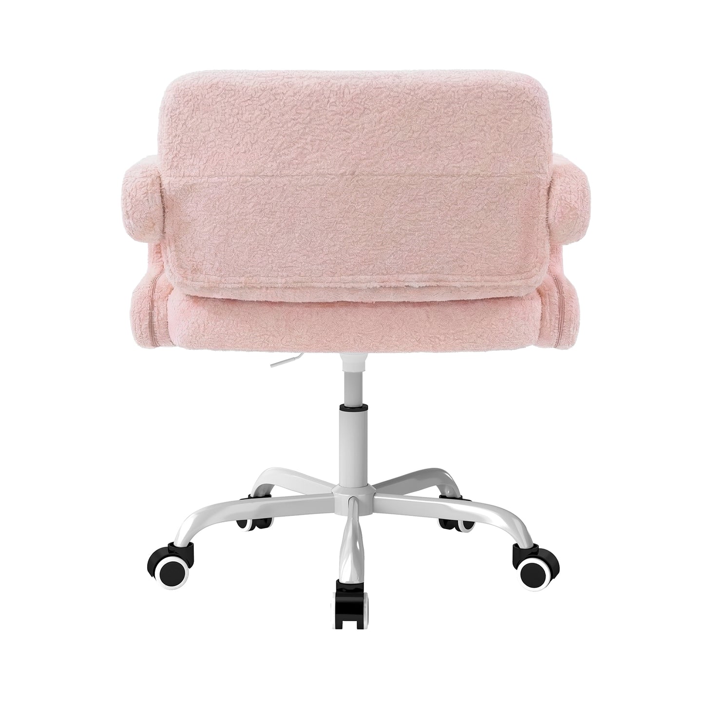 Silla Giratoria Ajustable con Ruedas Rosa