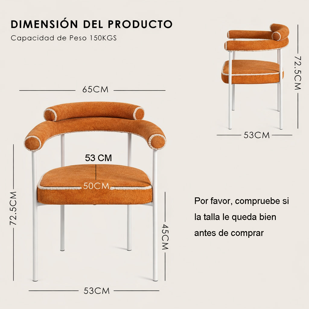 Cyber Gomyhome Silla de Comedor Personalizable Camila