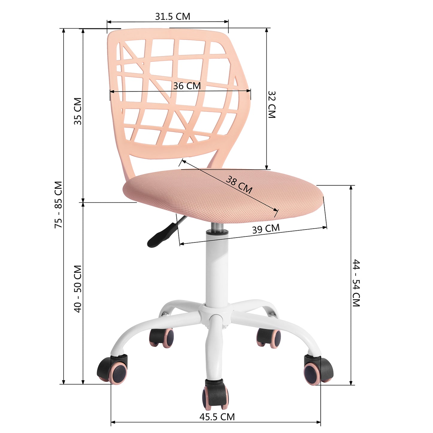 Escritorio en L con Almacenaje + Silla de Oficina Rosa