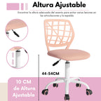 Escritorio Oficina Plegable + Silla Oficina Rosa