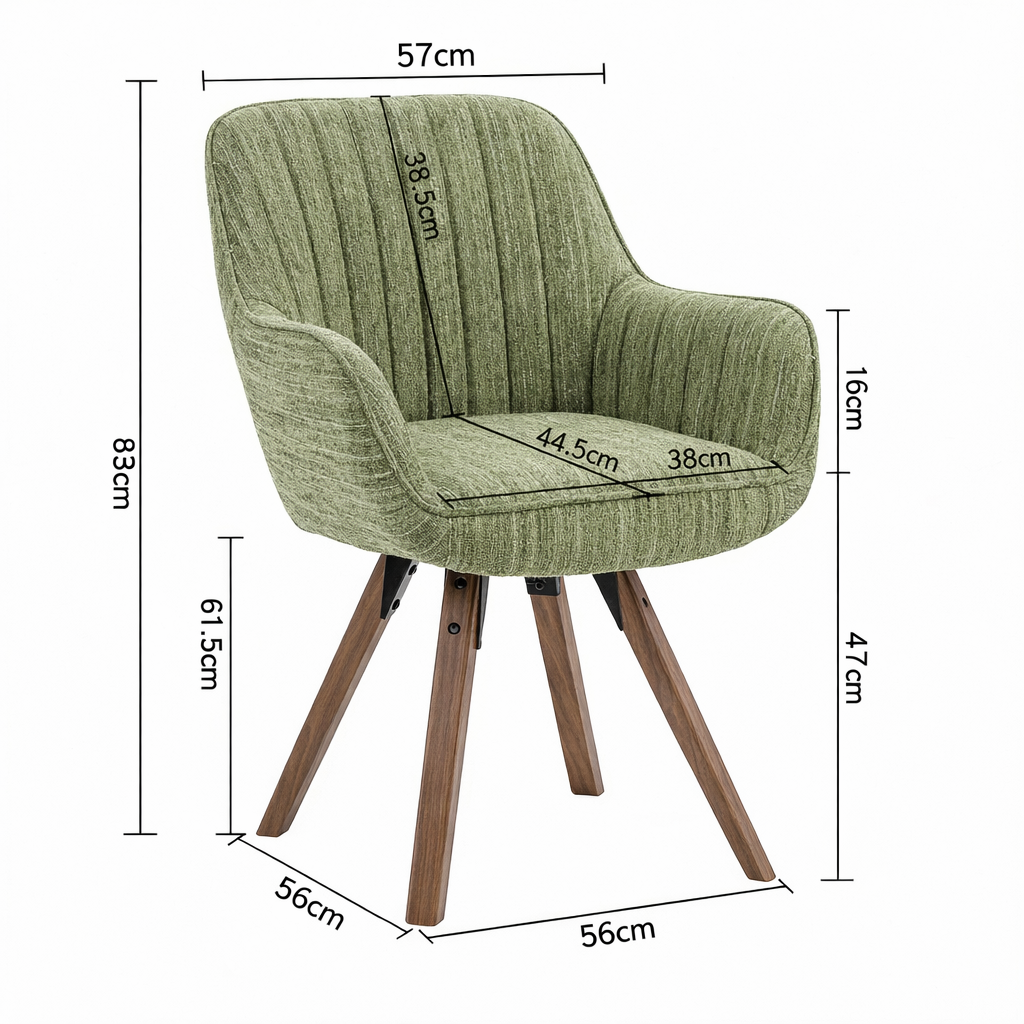 Cyber Gomyhome Sillón Personalizable Carson Olive Green