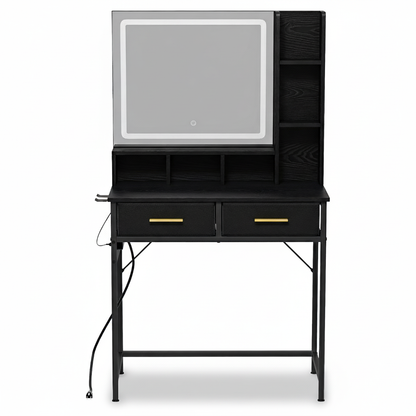 NUEVO Tocador Gomyhome Moderno con Espejo LED y Almacenamiento