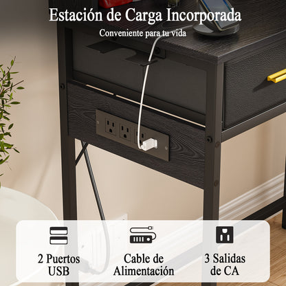 NUEVO Tocador Gomyhome Moderno con Espejo LED y Almacenamiento