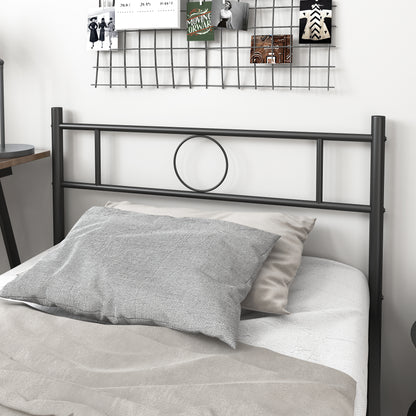 Marco de Cama Individual Metal Base Negro