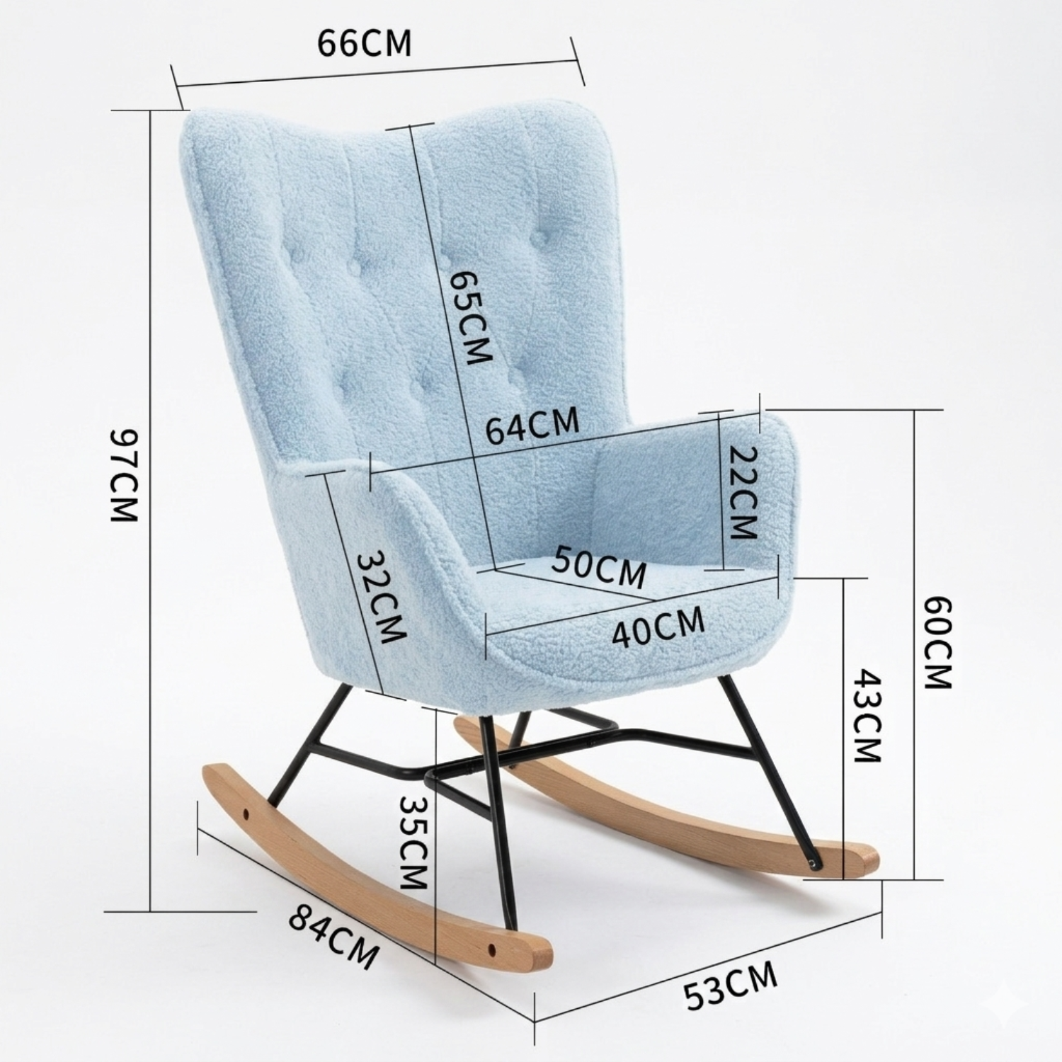 Cyber Gomyhome Sillón Personalizable Epping Blue