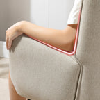 Mecedora Sillón Moderno Sillón Reclinable Terciopelo Individual Beige