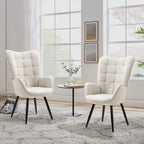 Silla Sillón Individual Terciopelo Beige
