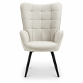 Silla Sillón Individual Terciopelo Beige
