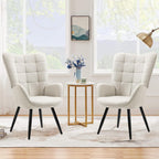 Silla Sillón Individual Terciopelo Beige