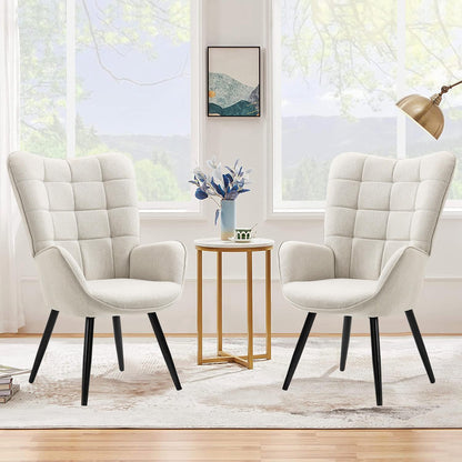 Silla Sillón Individual Terciopelo Beige