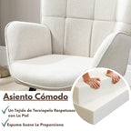 Silla Sillón Individual Terciopelo Beige