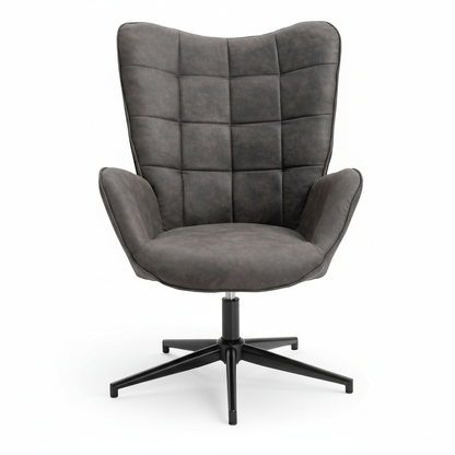 Silla Sillon Individual con Brazo Moderno Silla para Comedor Sala Oficina Negro IRIS