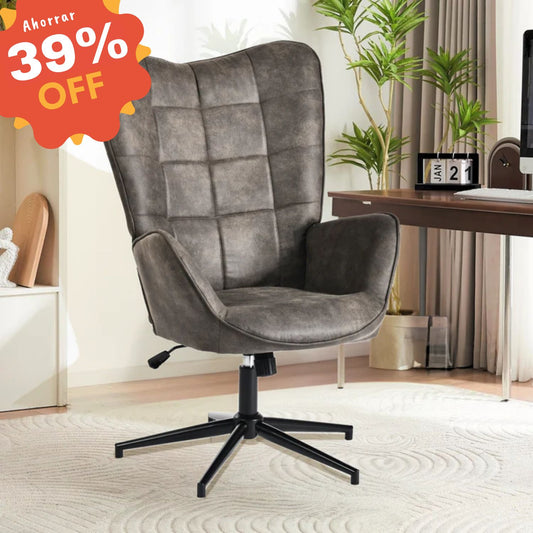 Silla Sillon Individual con Brazo Moderno Silla para Comedor Sala Oficina Negro IRIS
