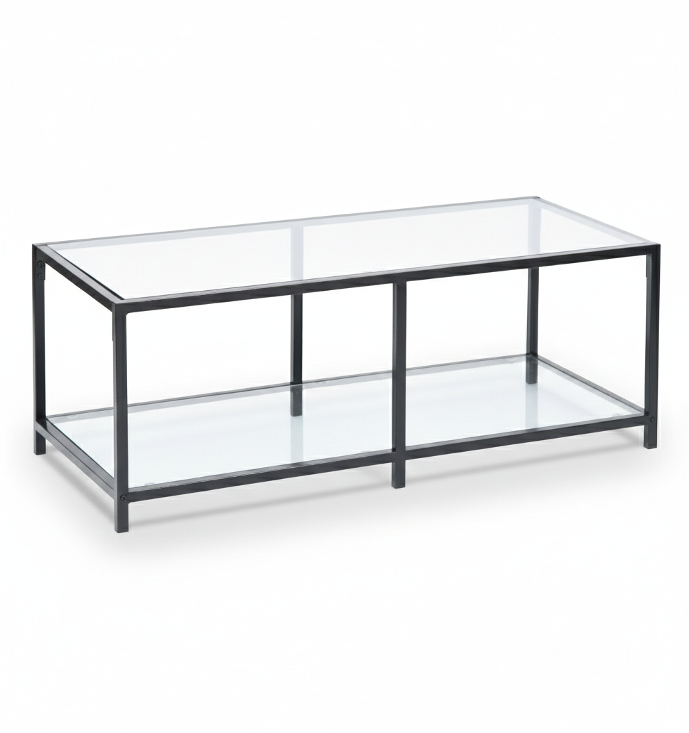 Mesa Centro Moderna Rectangular Vidrio Templado 110cm