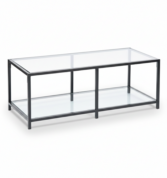Mesa Centro Moderna Rectangular Vidrio Templado 110cm