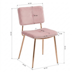 Cyber Gomyhome Silla de Comedor Personalizable Karomi Rosa