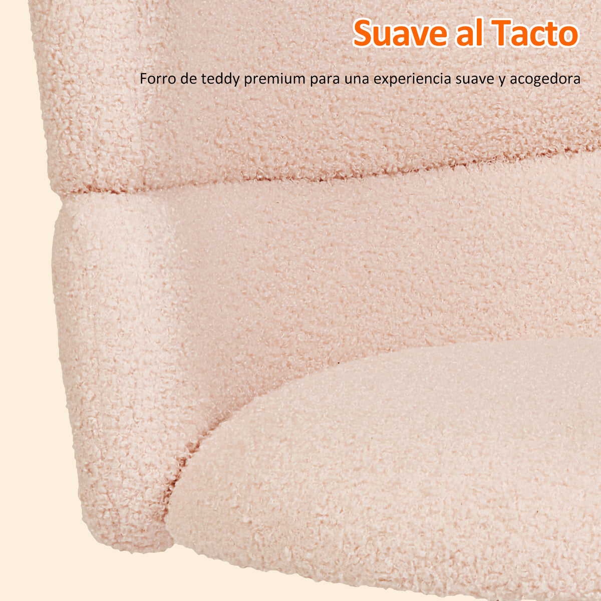 Silla Giratoria Ajustable para Bar y Tocador Rosa