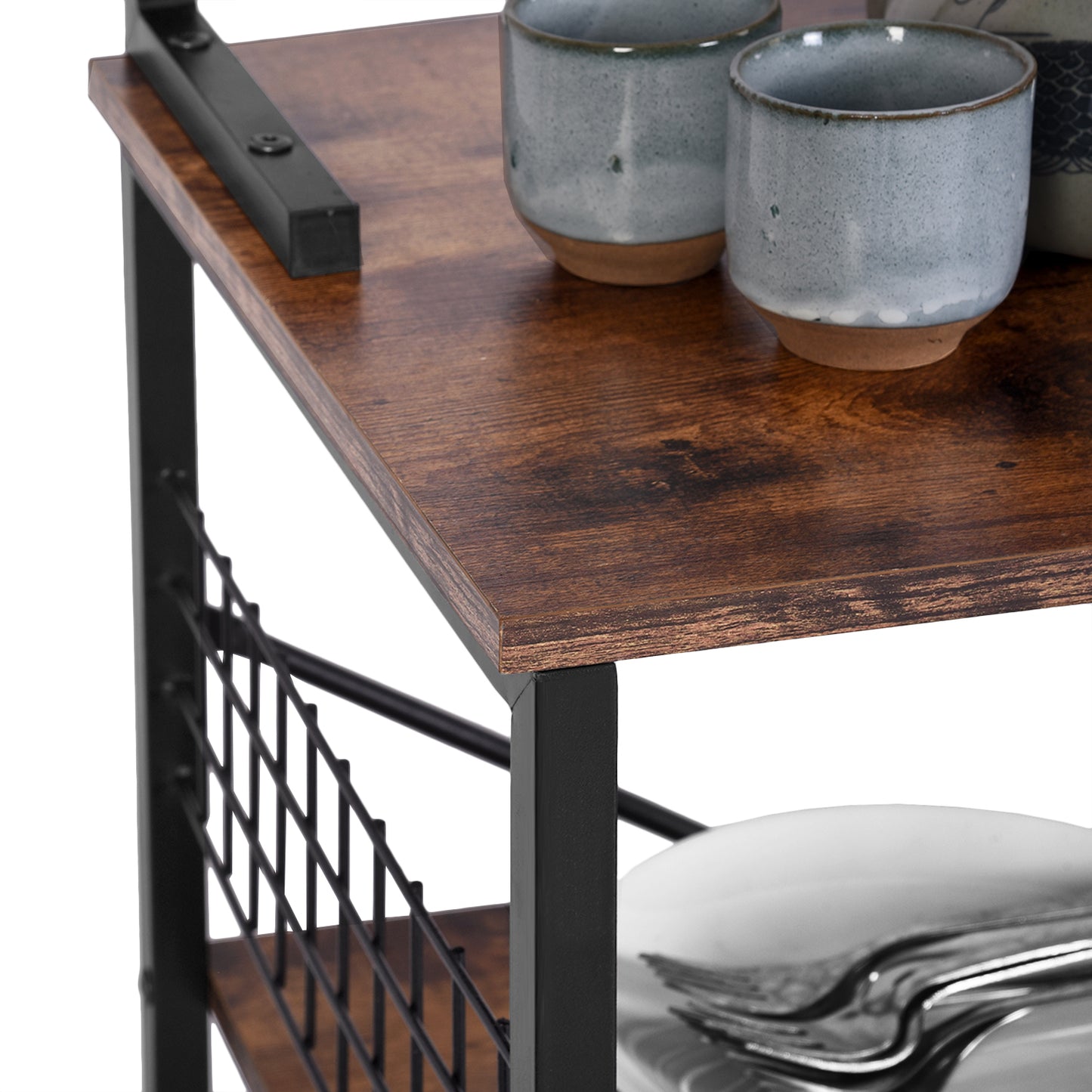 Estante de Almacenamiento Estante Cocina Estanter¨ªa Resistente de 4 Niveles