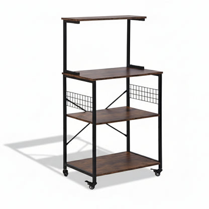 Estante de Almacenamiento Estante Cocina Estanter¨ªa Resistente de 4 Niveles