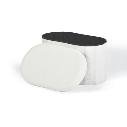 Banco Otomano Plegable con Almacenaje,Taburete con Reposapies SIYA