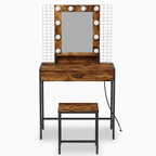NUEVO Tocador de Maquillaje con Espejo LED y Taburete