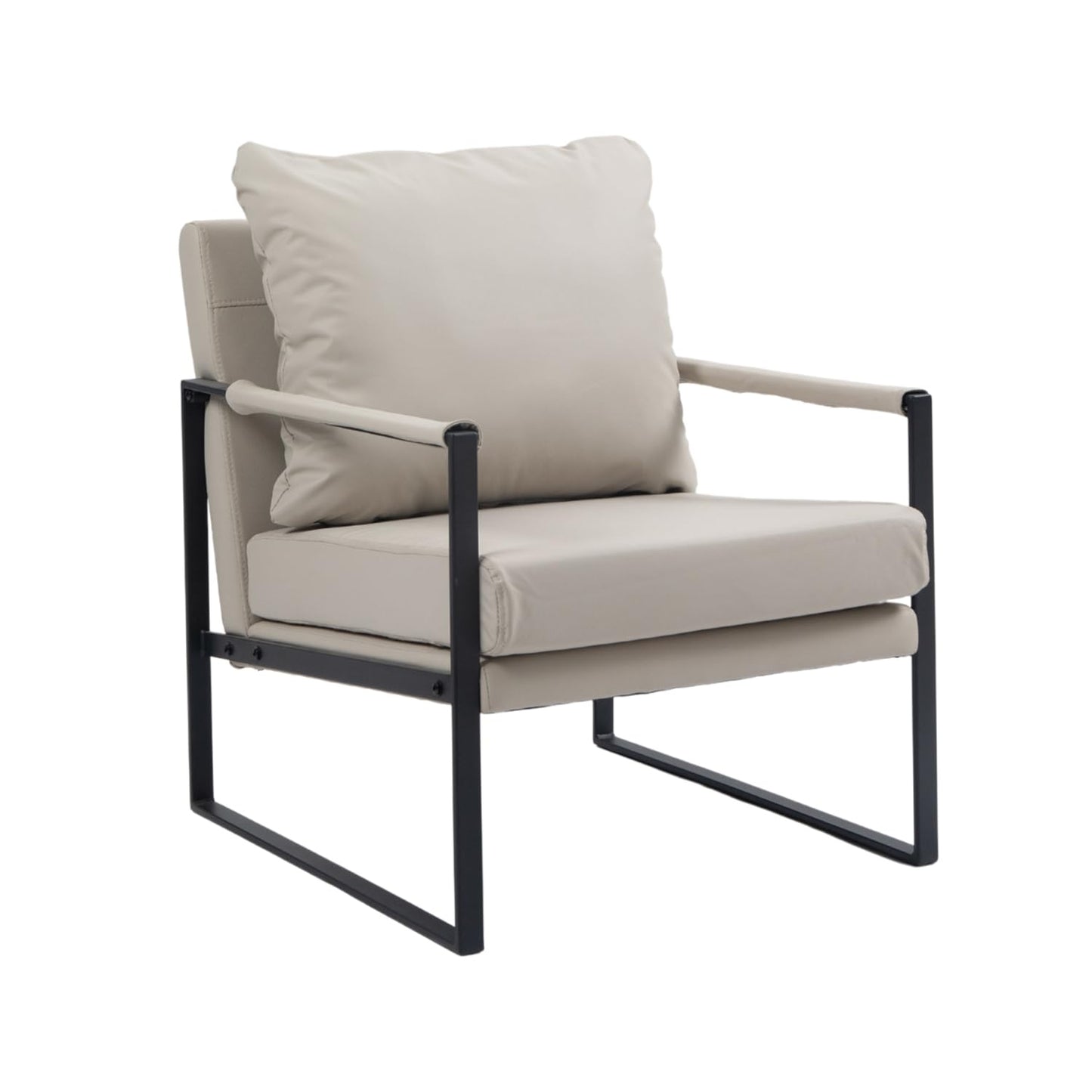 Juego de 2 Sillones Lounge Modernos Gris Varilea
