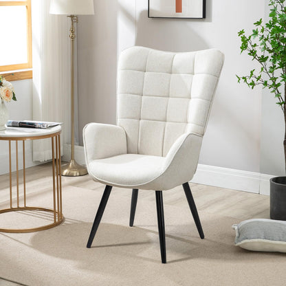 NUEVO Sillon Gomyhome Moderno Tela Beige Sala KAS