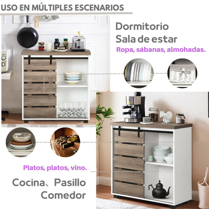 NUEVO Gabinete de Almacenamiento Madera para Modern 82CM FREESIA