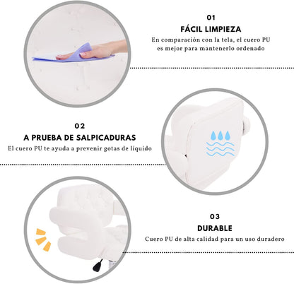 Silla de Tocador Contemporánea de Altura Ajustable 360 Rotation Akigae