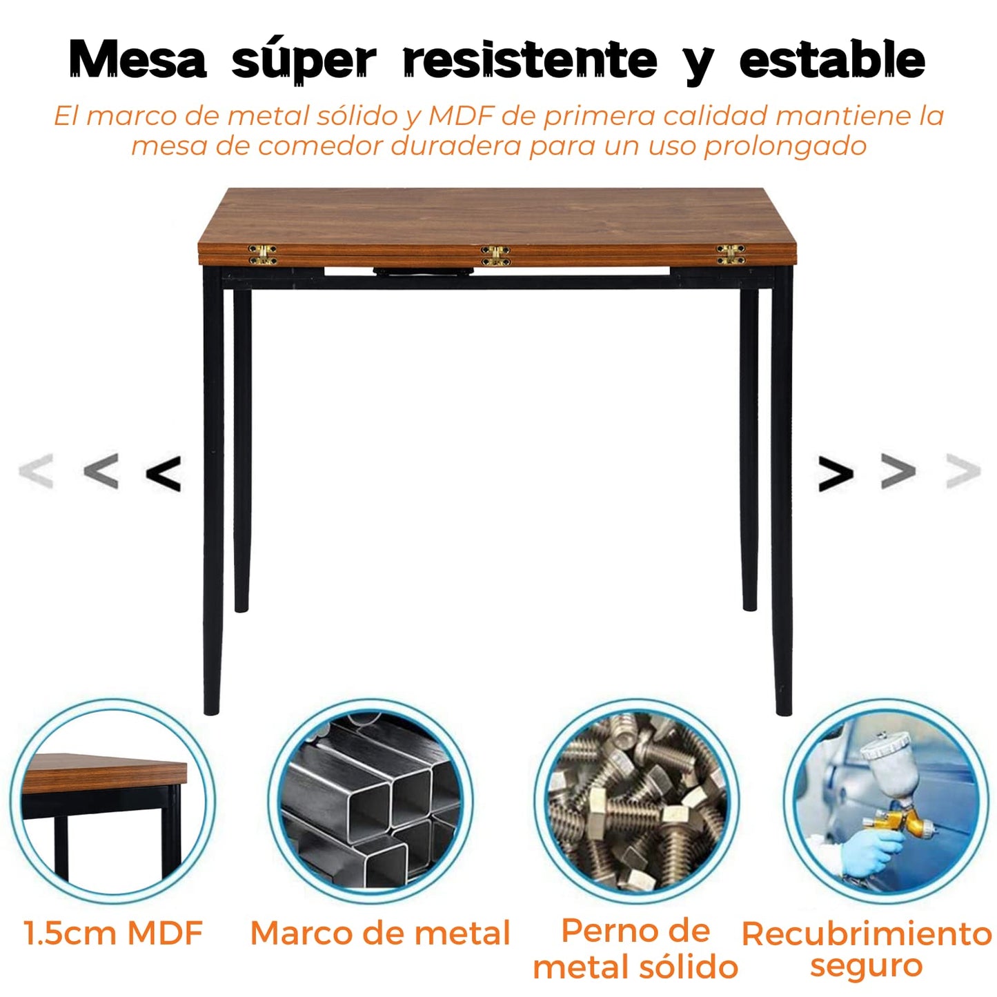 Mesa de Comedor Extendible Rectangular Clinton