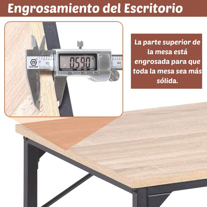 NEUVO Mesa de Comedor Extensible Rectangular: fácil de Abrir y Cerrar con Estructura metálica (Solo Mesa) MARLOWE