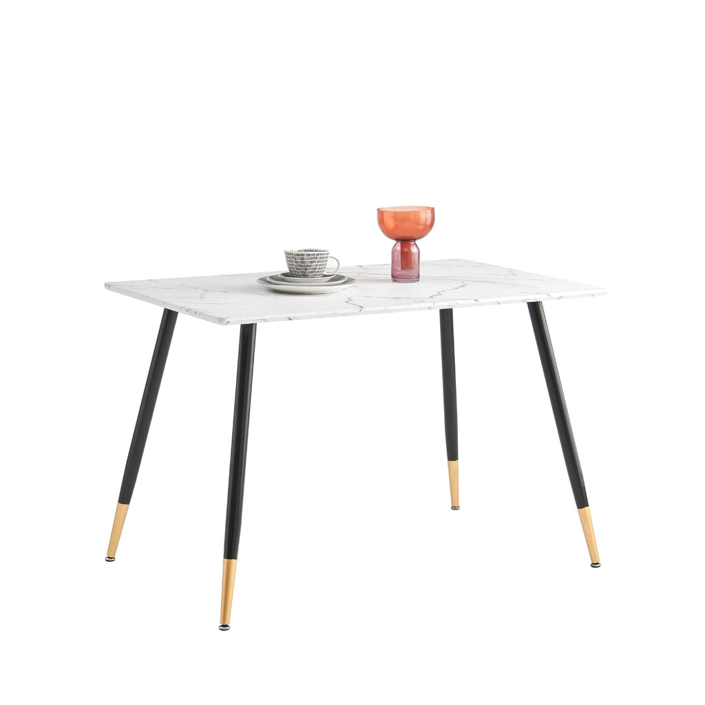 Mesa De Comedor Marble Estilo Eames Rectangular Whalen