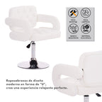 Silla de Tocador Contemporánea de Altura Ajustable 360 Rotation Akigae