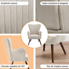 NUEVO Sillón Terciopelo Moderna Sofá Individual