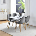 Mesa De Comedor Marble Estilo Eames Rectangular Whalen