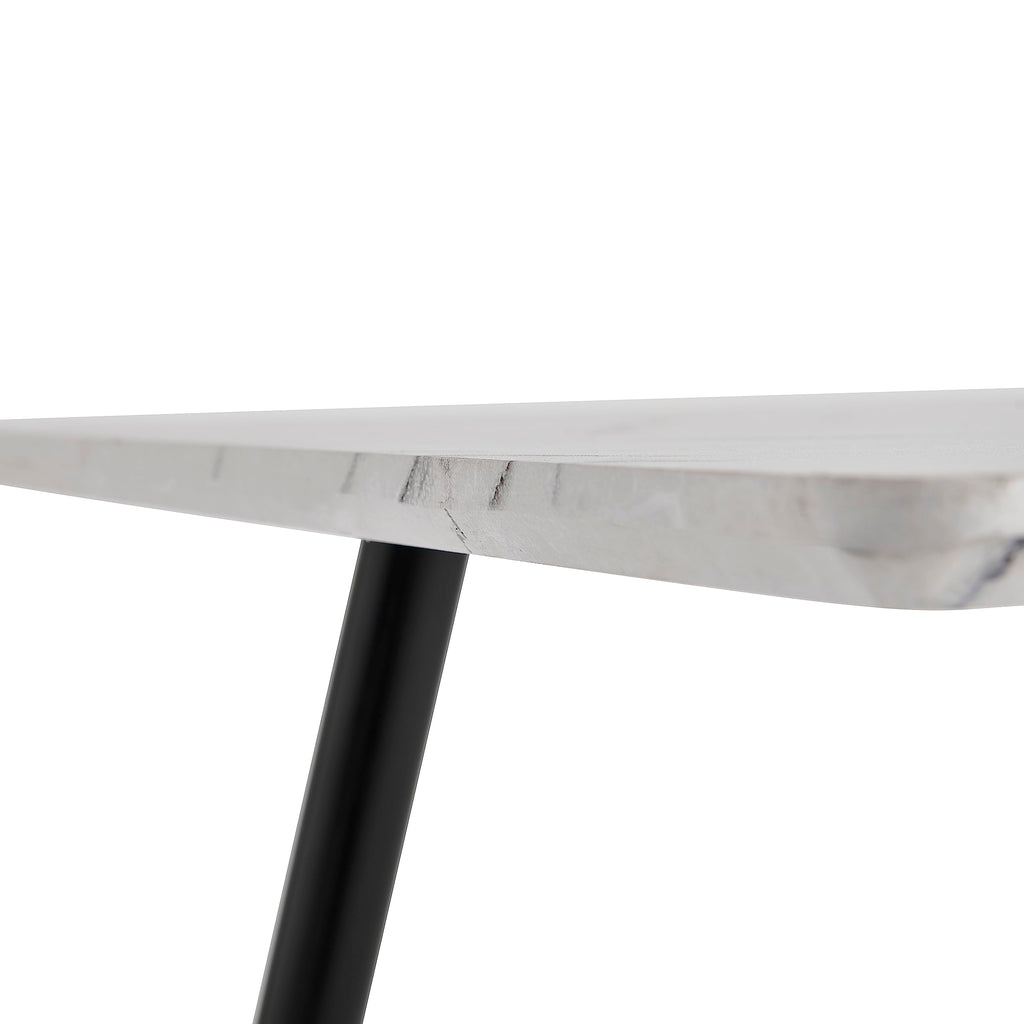 Mesa De Comedor Marble Estilo Eames Rectangular Whalen